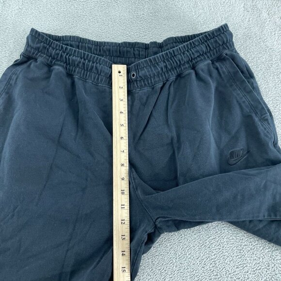Nike Black Mens XXL Jogger Pants 100% Cotton Elastic Waistband 3633 - Picture 7 of 12